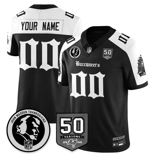 TB Gothic Vapor Limited Custom Jersey - John Madden Patch - All Stitched