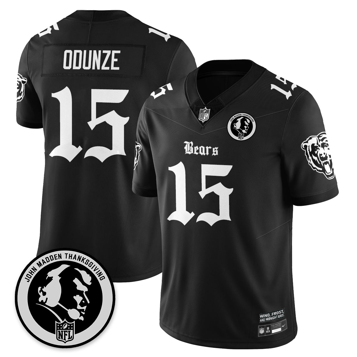 CHI Gothic Vapor Limited Jersey - John Madden Patch - All Stitched