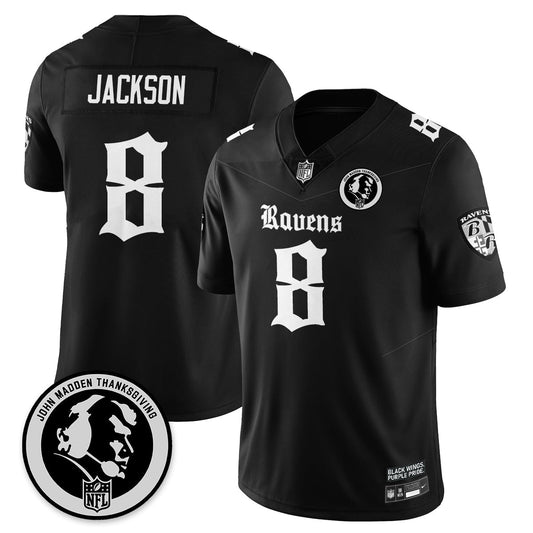 BAL Gothic Vapor Limited Jersey - John Madden Patch - Stitched