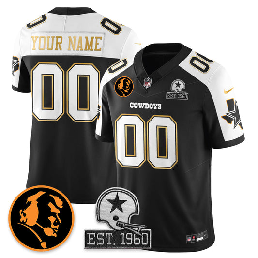 Custom DAL Vapor Limited Gold Jersey - John Madden Patch - Stitched