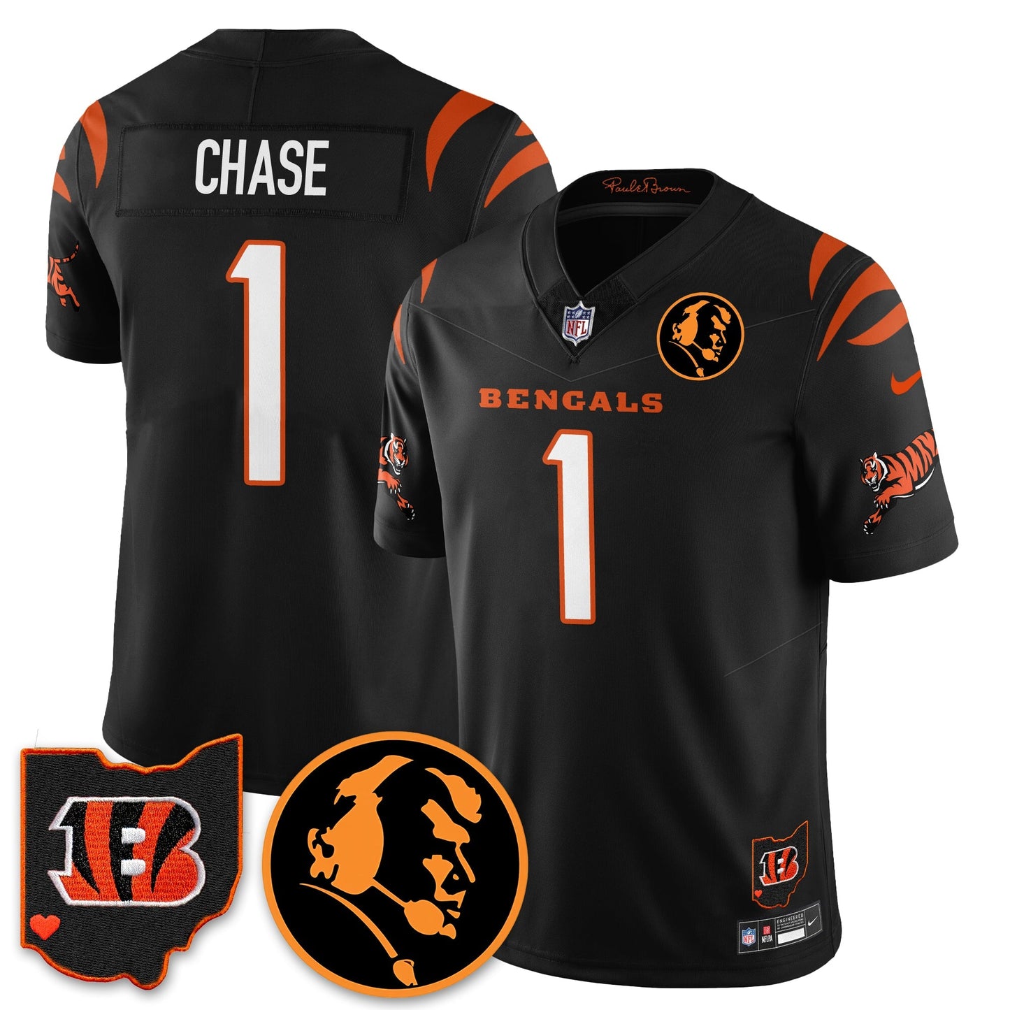 CIN Vapor Limited Jersey - John Madđen Patch - All Stitched