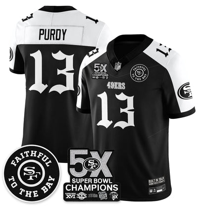 SF 5-Time Champions Gothic Vapor Limited Jersey - All Stitched