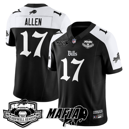 BUF Mafia Gothic Vapor Limited Jersey - Farewell Highmark Patch - Stitched