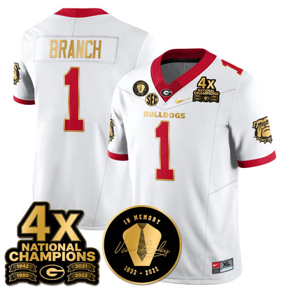 UGA 4x-Time National Champions Vapor Limited Jersey - All Stitched