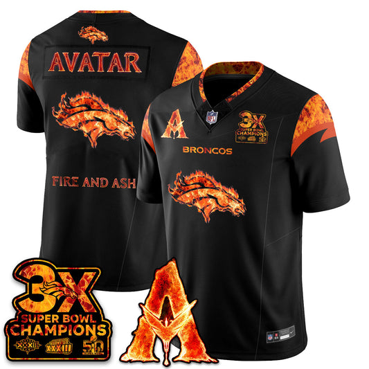 DEN x Avatar 3 Fire and Ash Jersey - Stitched