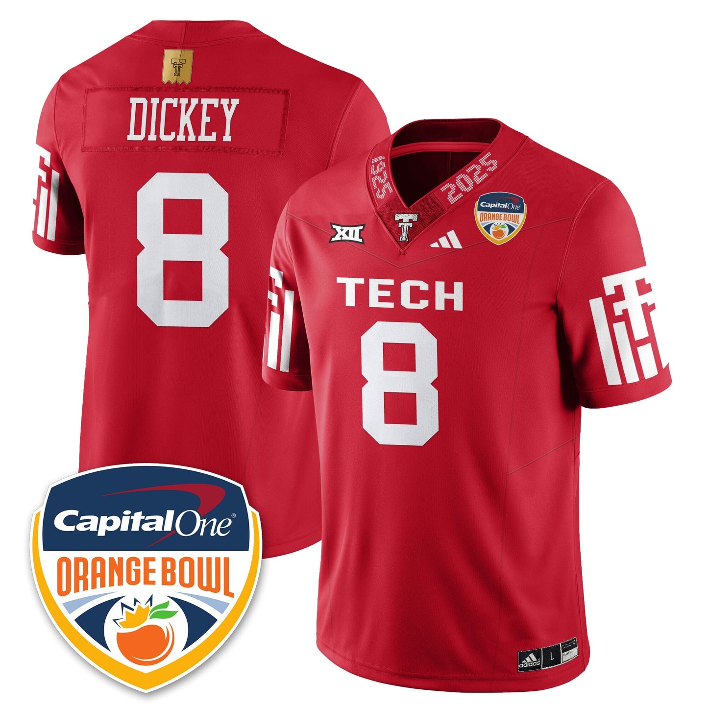TTRR Football Vapor Limited Football Jersey - Orange Bowl - All Stitched