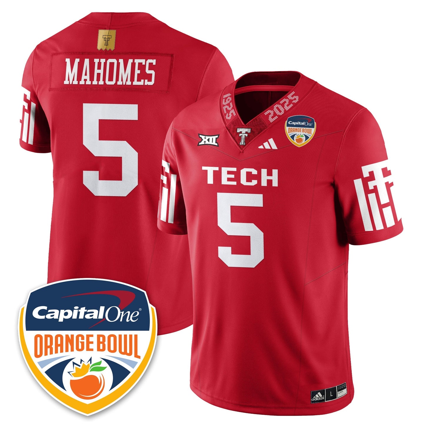 TTRR Football Vapor Limited Football Jersey - Orange Bowl - All Stitched