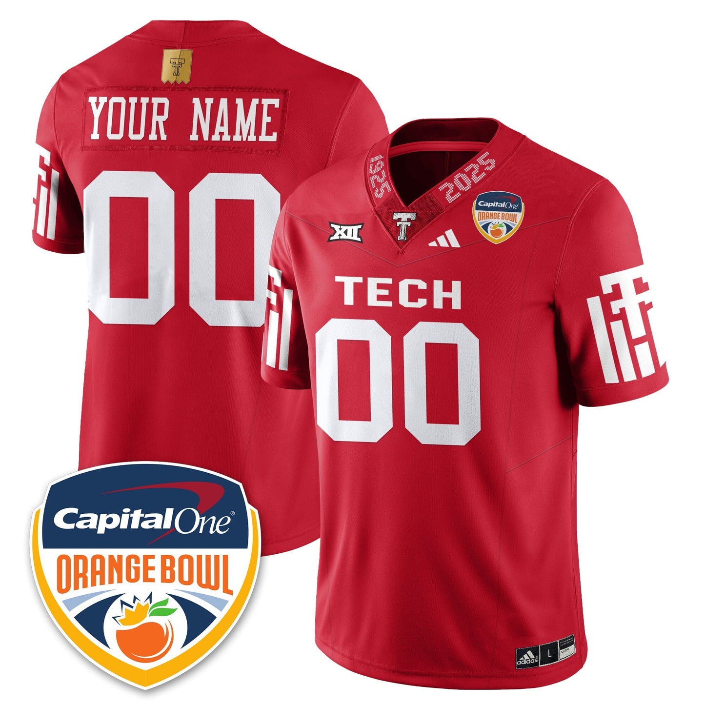 TTRR Football Vapor Limited Football Jersey - Orange Bowl - All Stitched