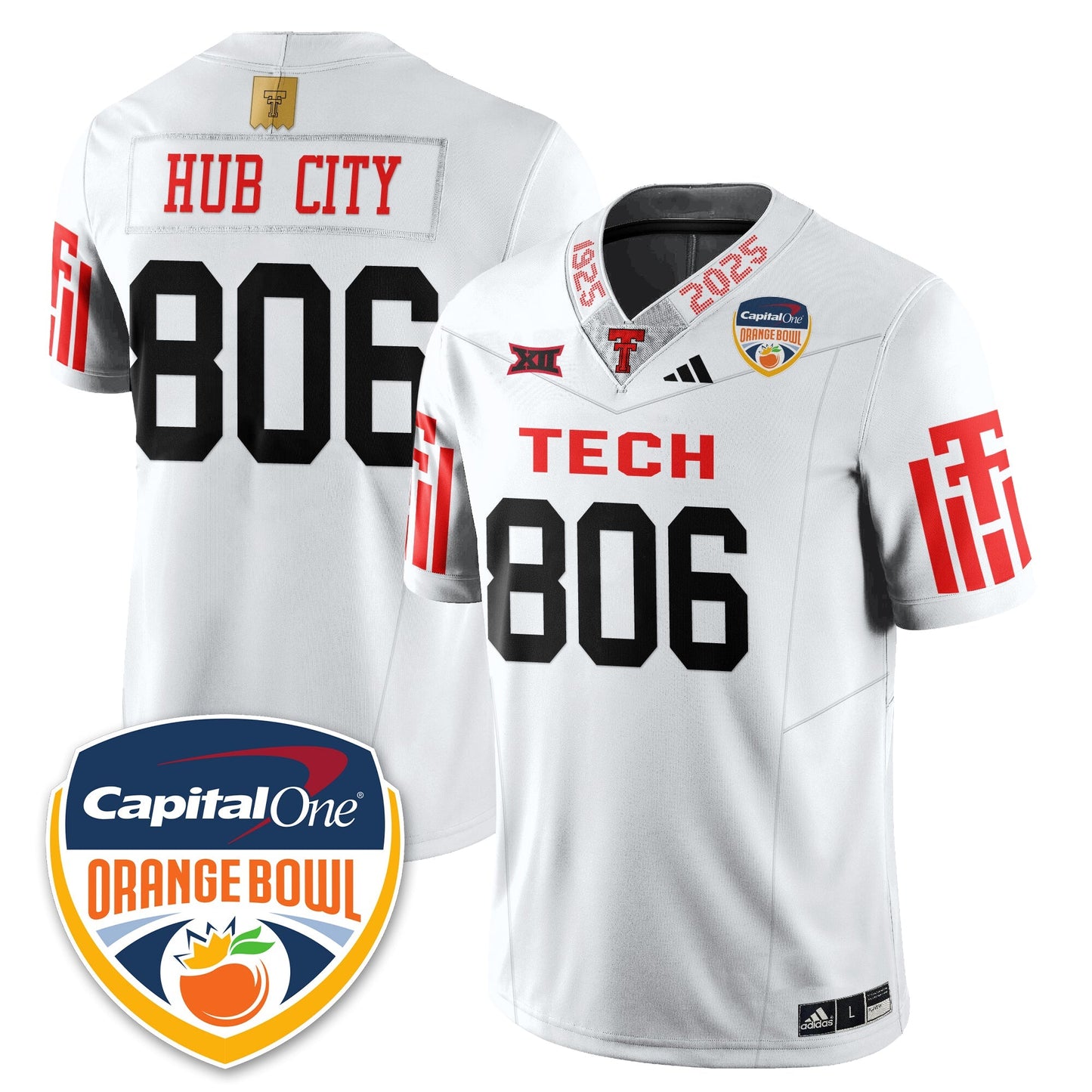 TTRR Football Vapor Limited Football Jersey - Orange Bowl - All Stitched