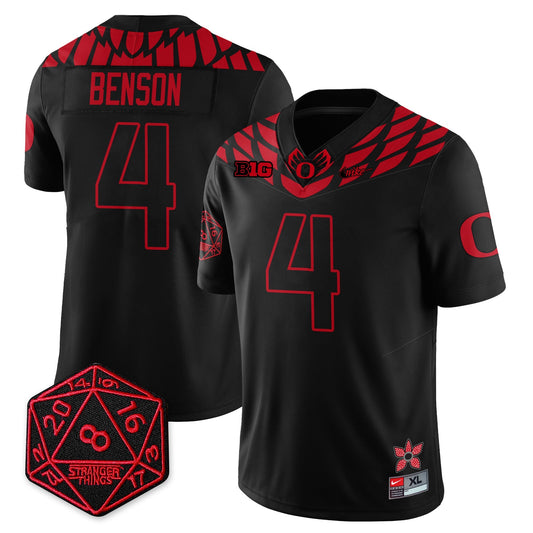 Oregon Ducks "Shoe Duck" Stranger Things Vapor Limited Jersey - All Stitched