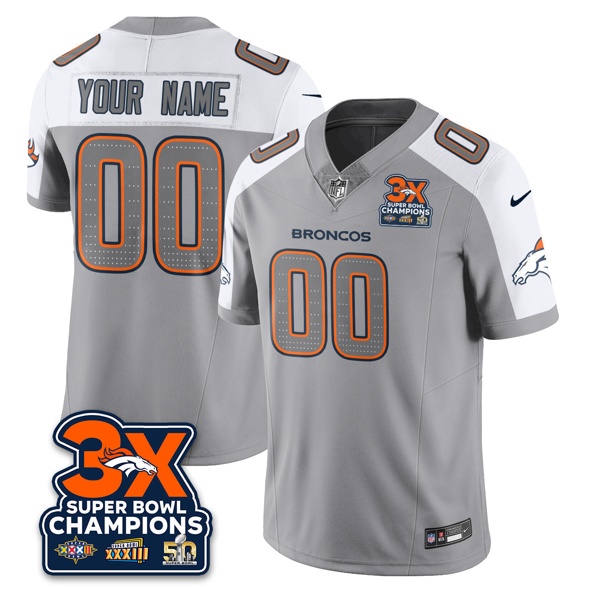 Custom DEN Atmosphere Vapor Limited Jersey - All Stitched
