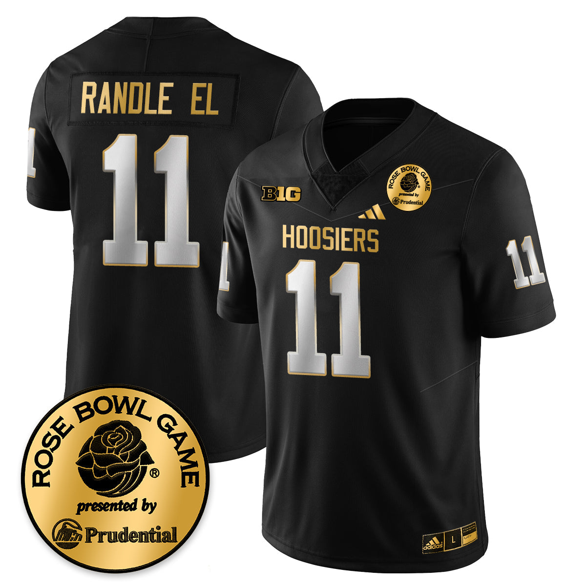 Indiana H Vapor Limited Football Gold Jersey - Rose Bowl - All Stitched