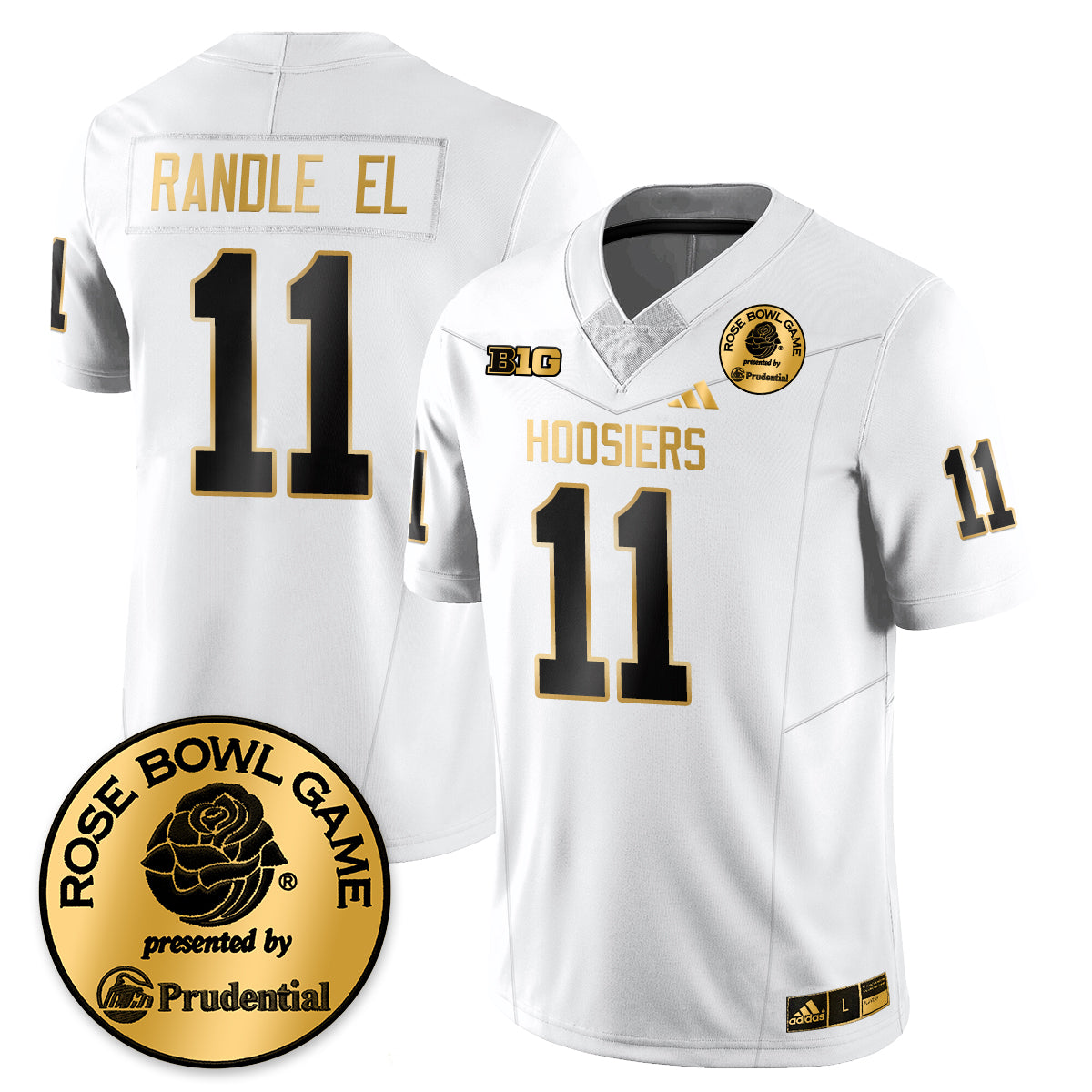 Indiana H Vapor Limited Football Gold Jersey - Rose Bowl - All Stitched