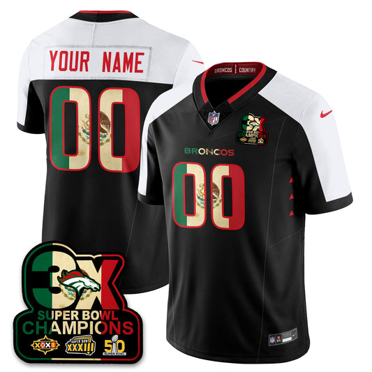Custom DEN Mexico Vapor Limited Jersey - Stitched