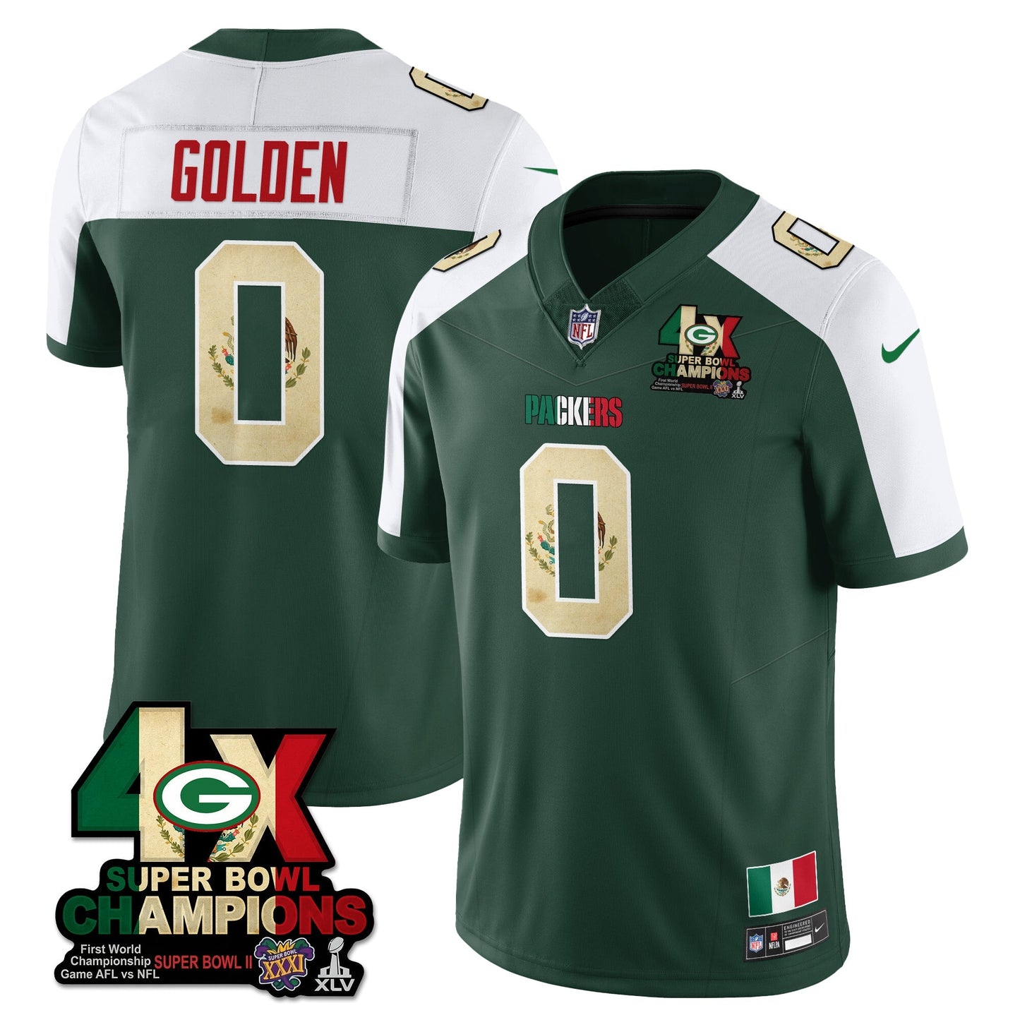GB Mexico Vapor Limited Jersey - All Stitched