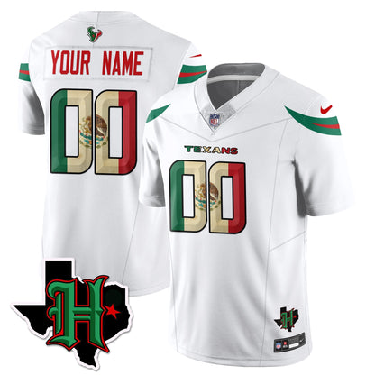 HOU Mexico Vapor Limited Jersey - All Stitched