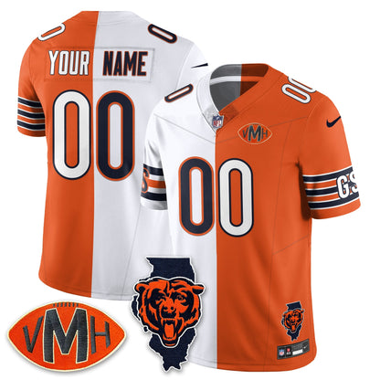 CHI Honor Virginia Halas McCaskey Split Jersey - All Stitched