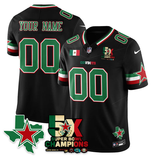 DAL Mexico Vapor Limited Custom Jersey - Stitched