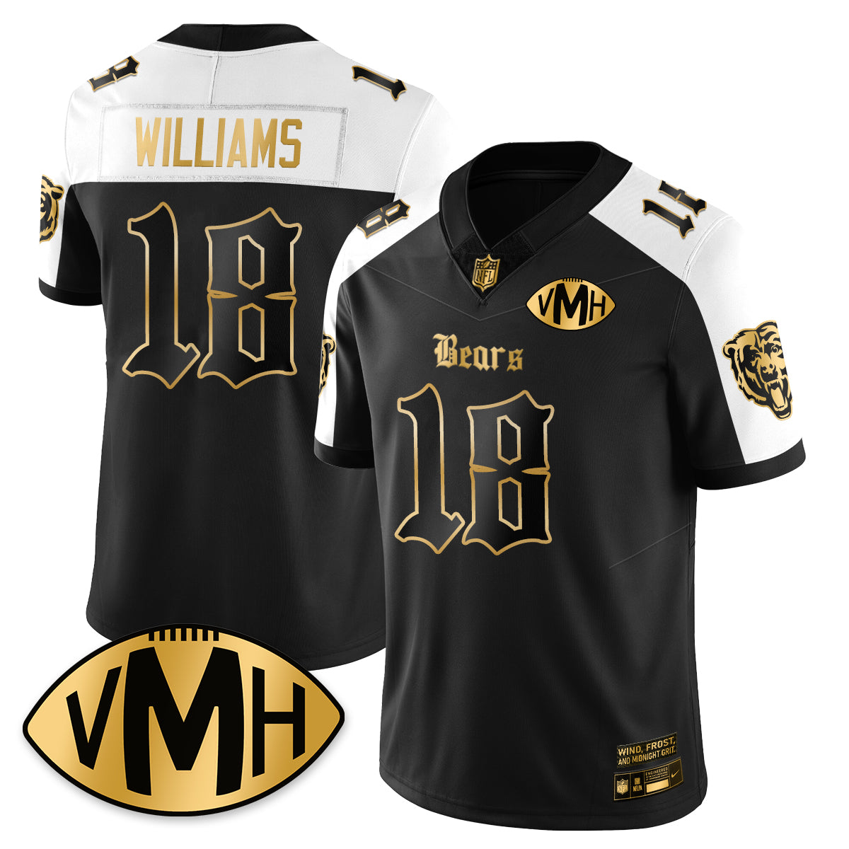CHI VMH Tribute Patch Vapor Limited Gold Jersey - All Stitched