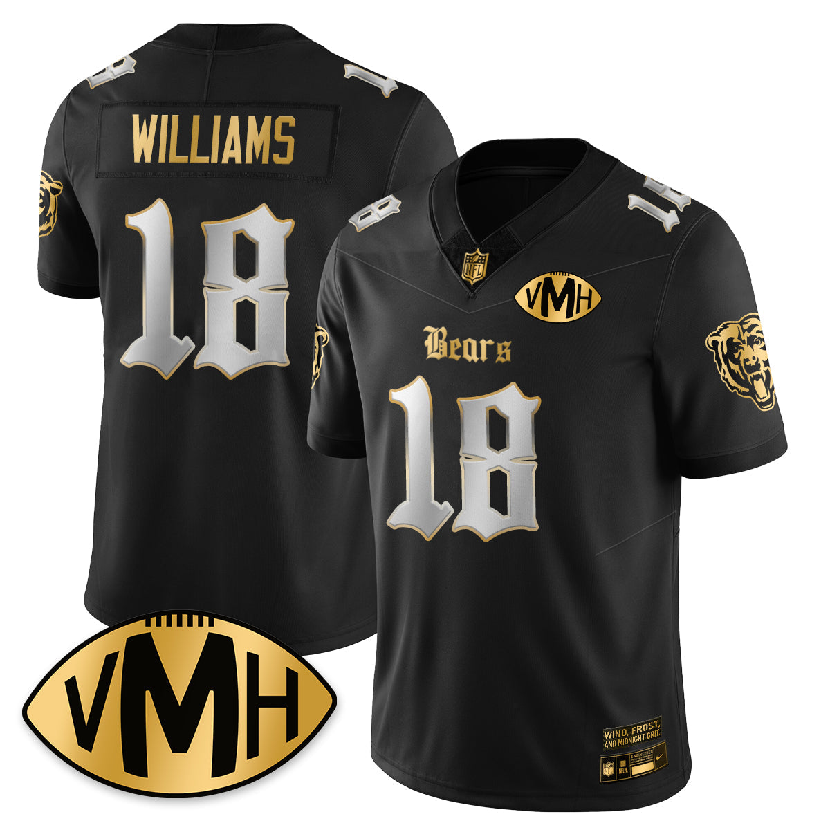 CHI VMH Tribute Patch Vapor Limited Gold Jersey - All Stitched