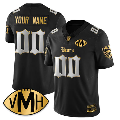 Custom CHI VMH Tribute Patch Vapor Limited Gold Jersey - All Stitched