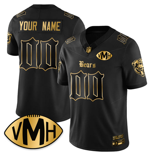 Custom CHI VMH Tribute Patch Vapor Limited Gold Jersey - Stitched