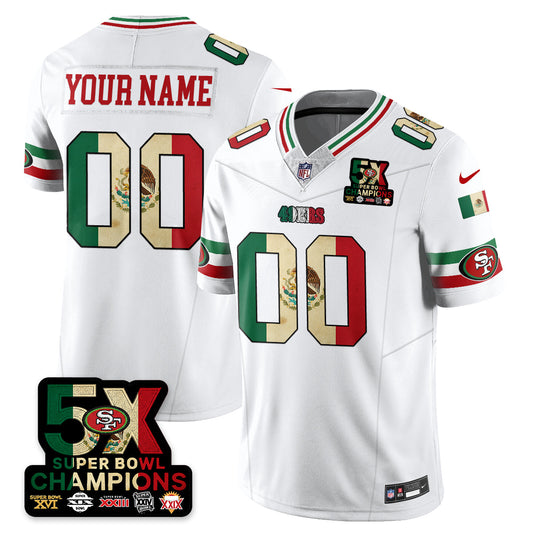 Custom SF Mexico Vapor Limited Jersey - Stitched