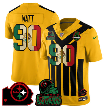 PIT 6-Time Champions Mexico Vapor Limited Jersey - All Stitched