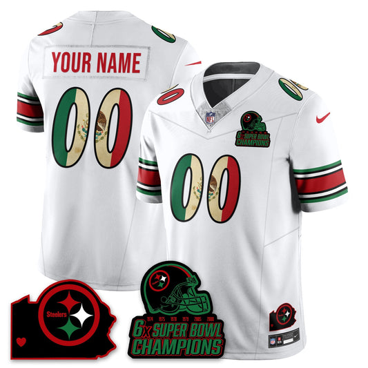 PIT 6-Time Champions Mexico Vapor Limited Custom Jersey - Stitched