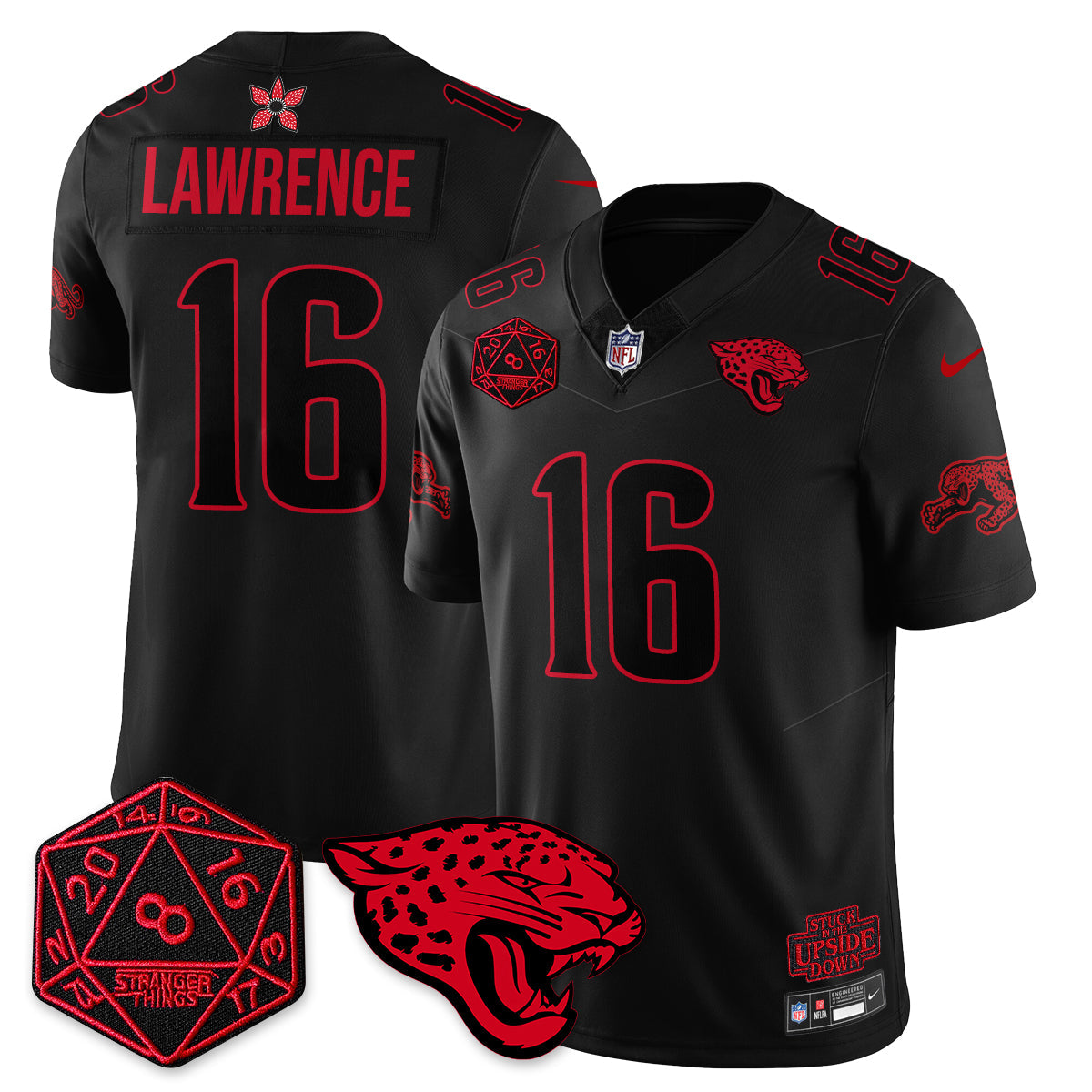 DET 'Stranger Things Edition' Vapor Limited Jersey - All Stitched