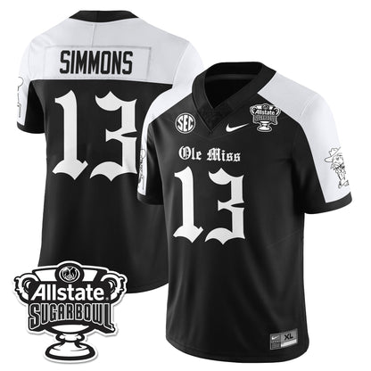OMR 2025 Sugar Bowl Gothic Vapor Limited Football Jersey - All Stitched