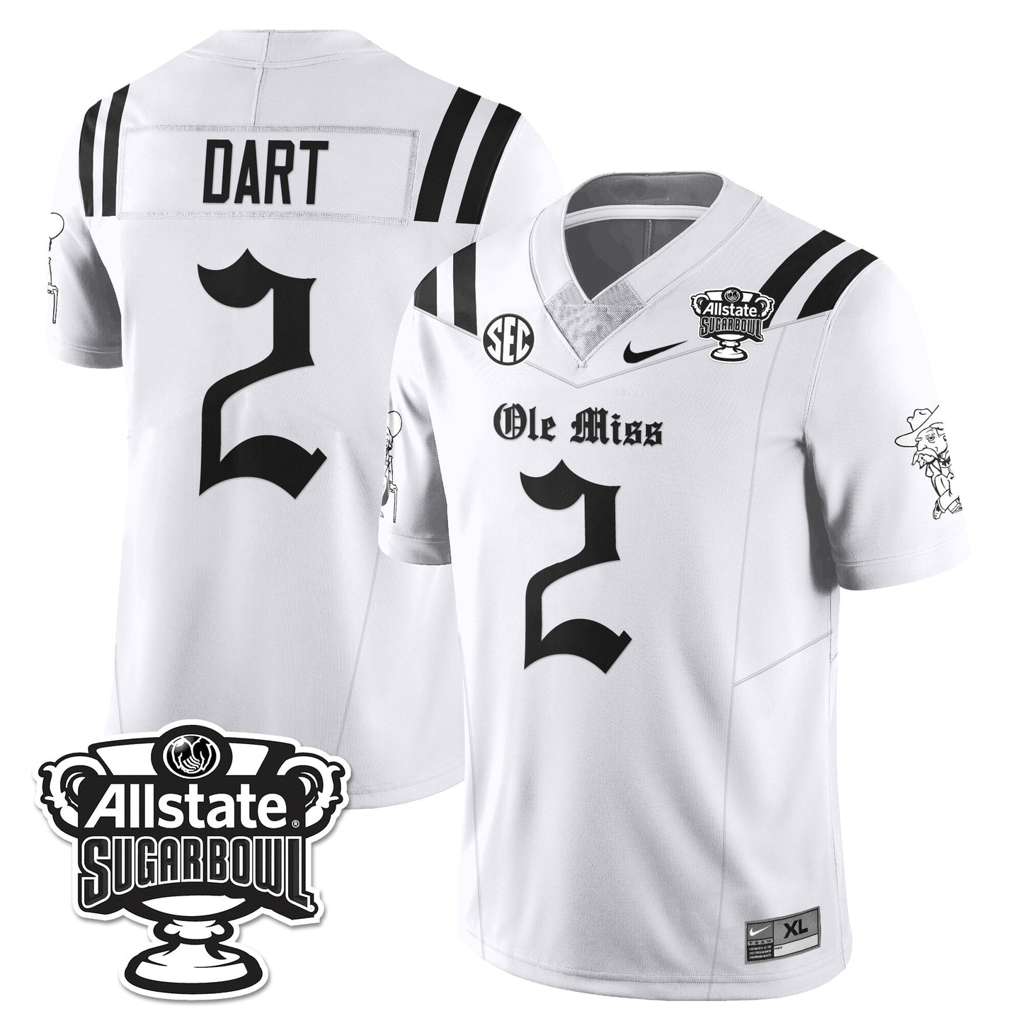OMR 2025 Sugar Bowl Gothic Vapor Limited Football Jersey - All Stitched
