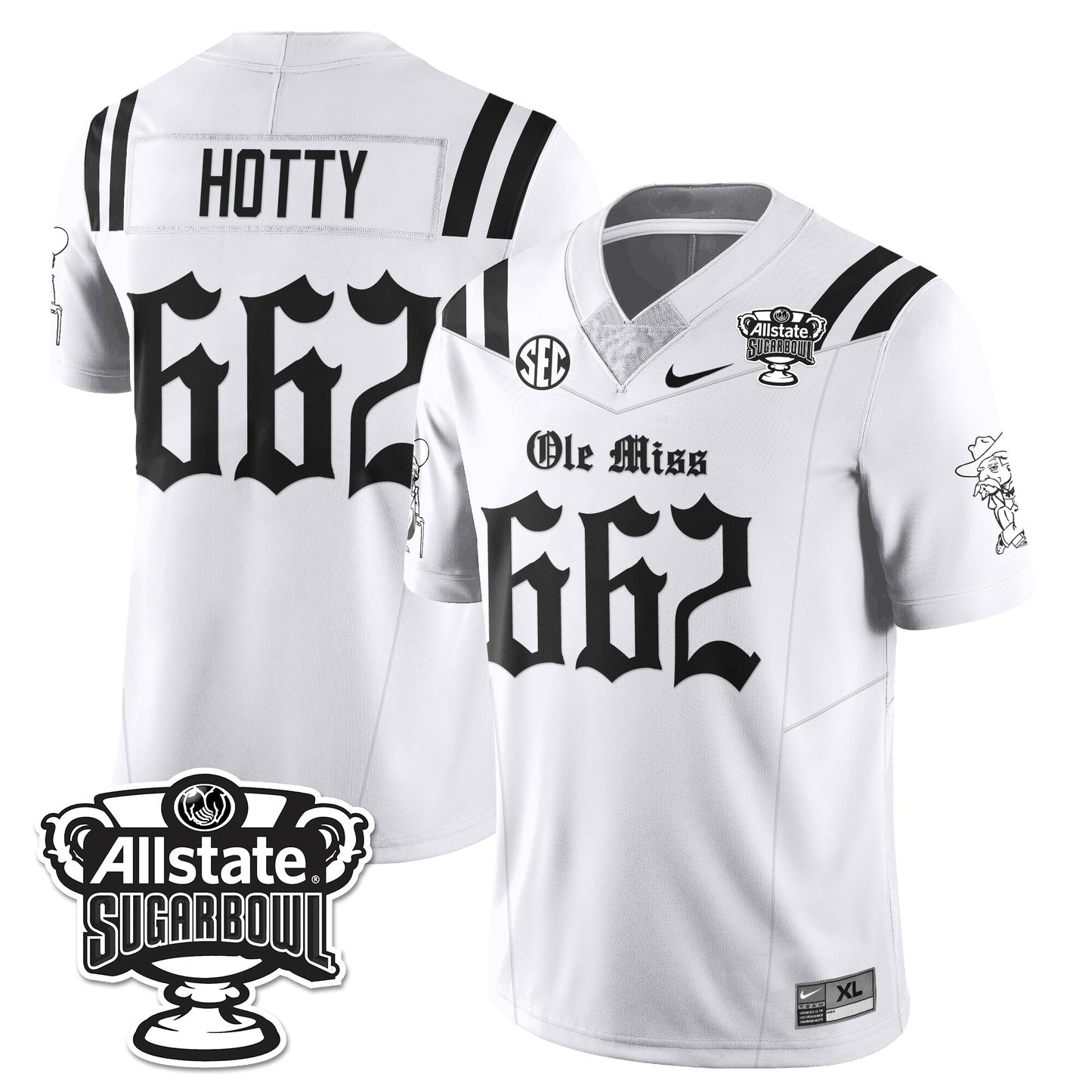 OMR 2025 Sugar Bowl Gothic Vapor Limited Football Jersey - All Stitched