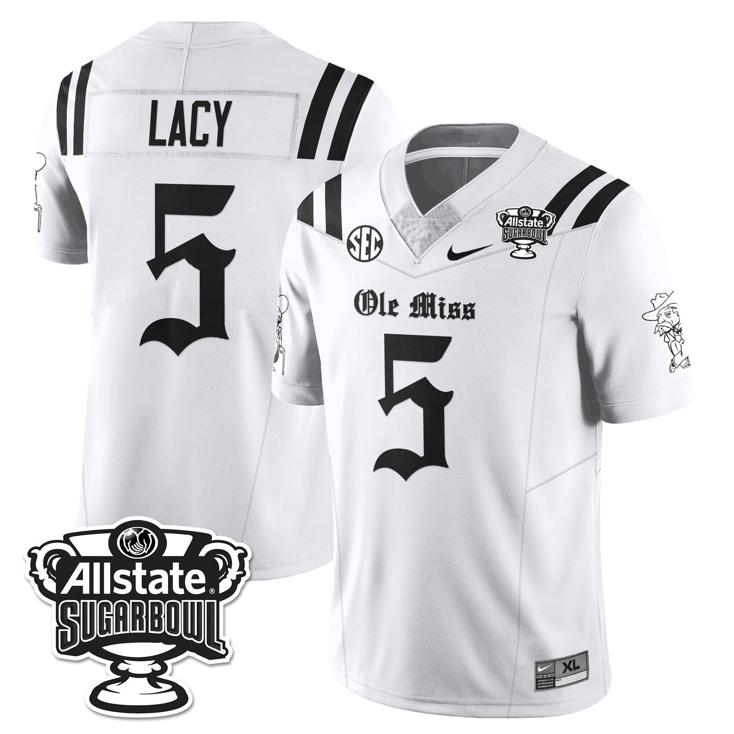 OMR 2025 Sugar Bowl Gothic Vapor Limited Football Jersey - All Stitched
