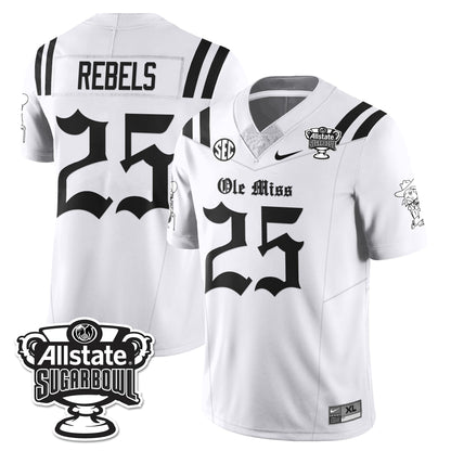 OMR 2025 Sugar Bowl Gothic Vapor Limited Football Jersey - All Stitched