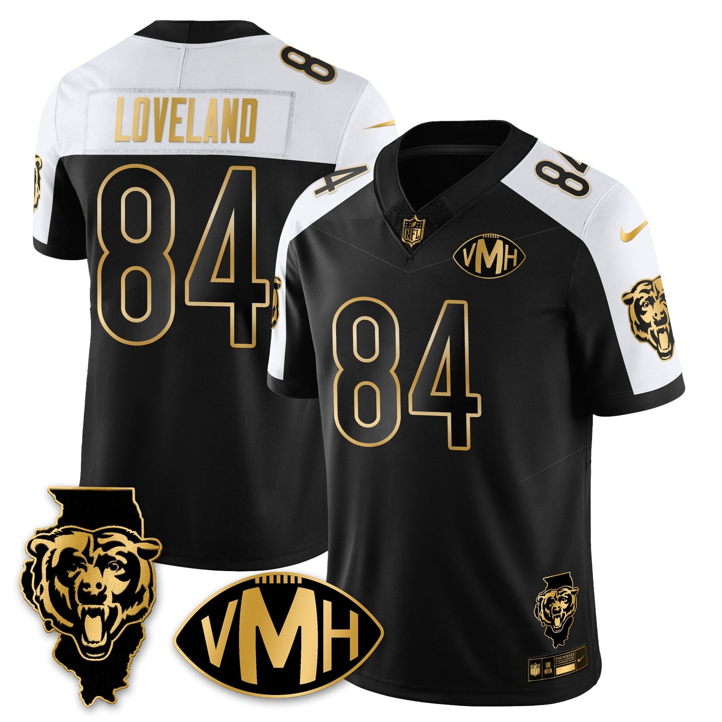 CHI Honor Virginia Halas McCaskey Vapor Limited Jersey - All Stitched