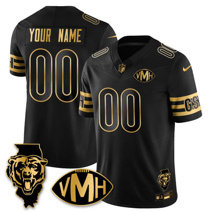 Custom CHI Honor Virginia Halas McCaskey Vapor Limited Jersey - All Stitched
