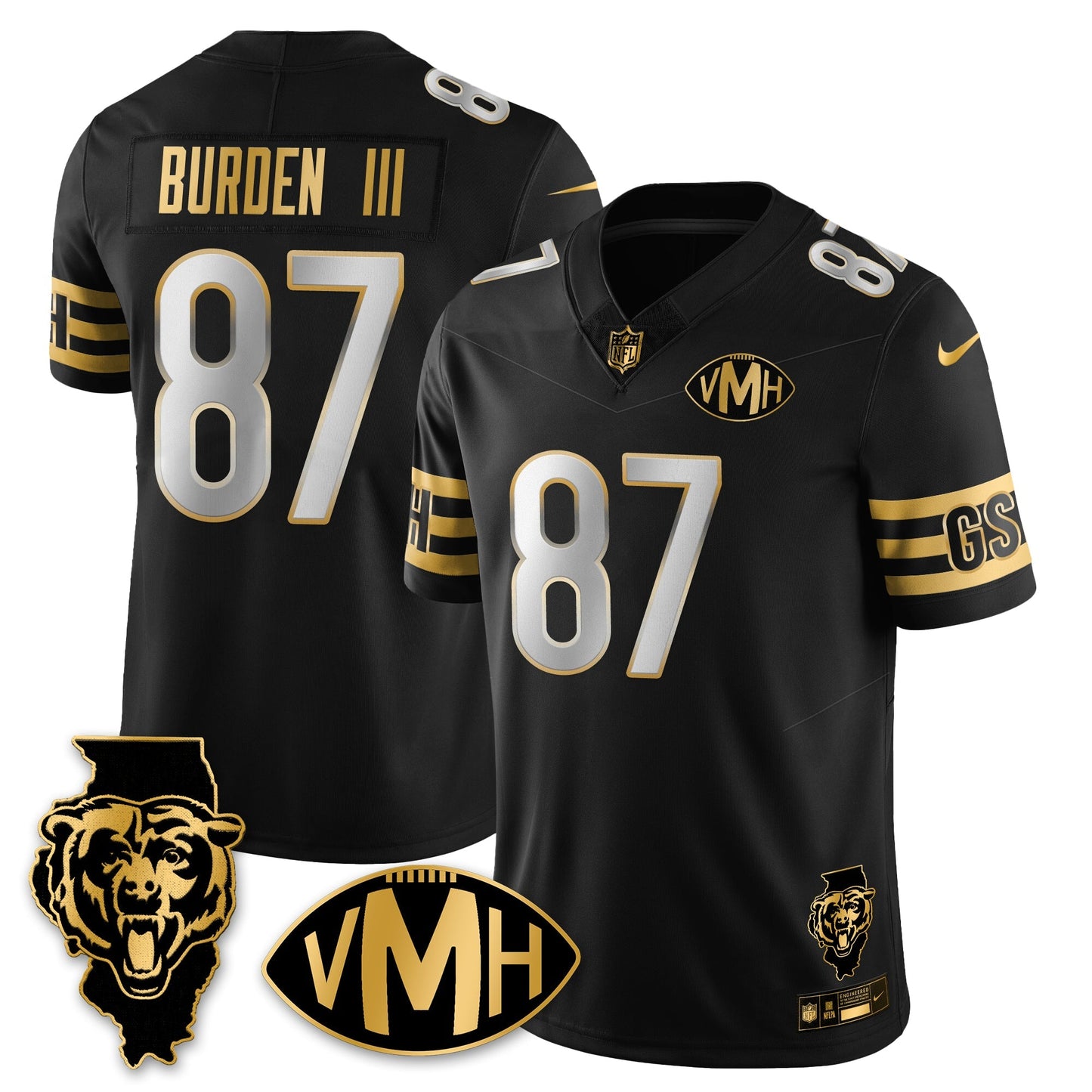CHI Honor Virginia Halas McCaskey Vapor Limited Jersey - All Stitched