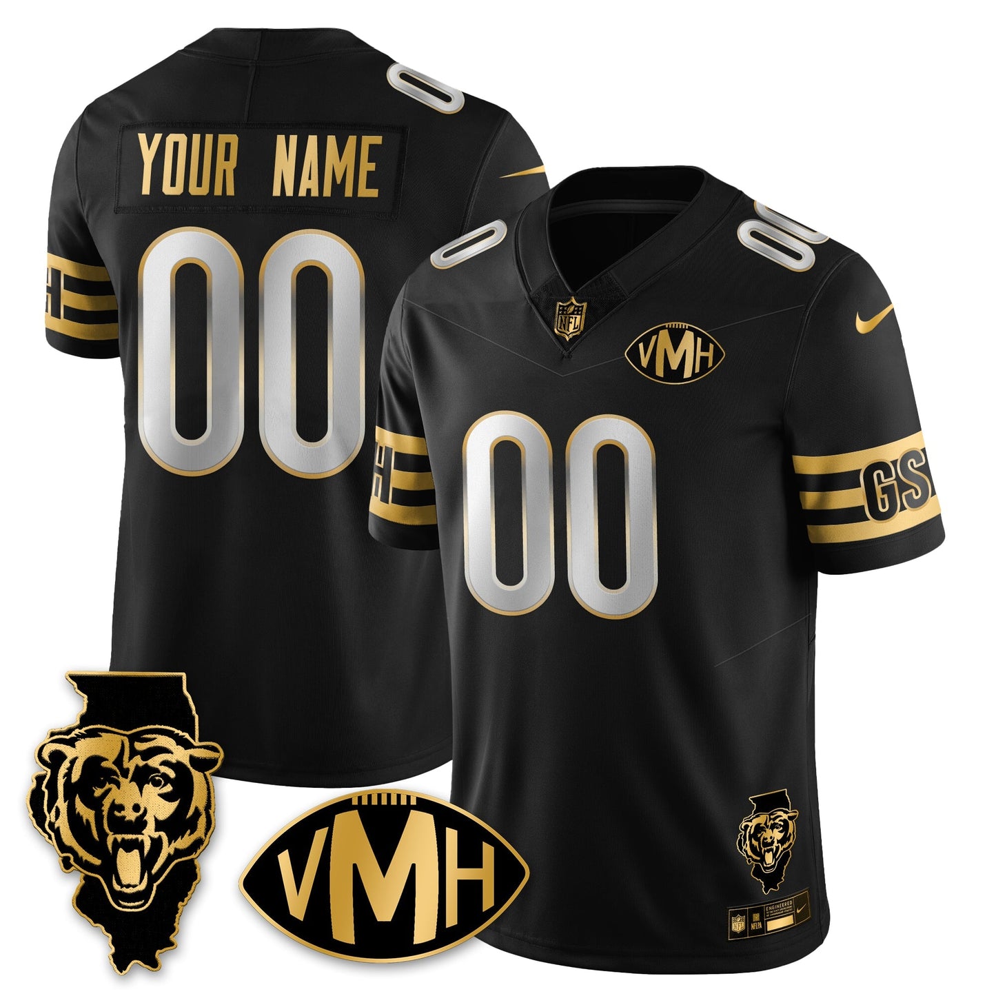 CHI Honor Virginia Halas McCaskey Vapor Limited Jersey - All Stitched