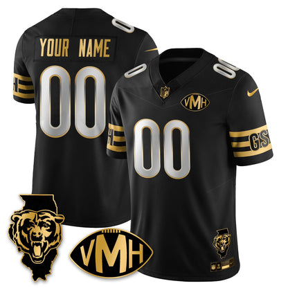 Custom CHI Honor Virginia Halas McCaskey Vapor Limited Jersey - All Stitched