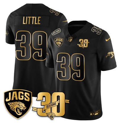 DET 30th Season Patch Throwback Gold Vapor Limited Jersey - All Stitched