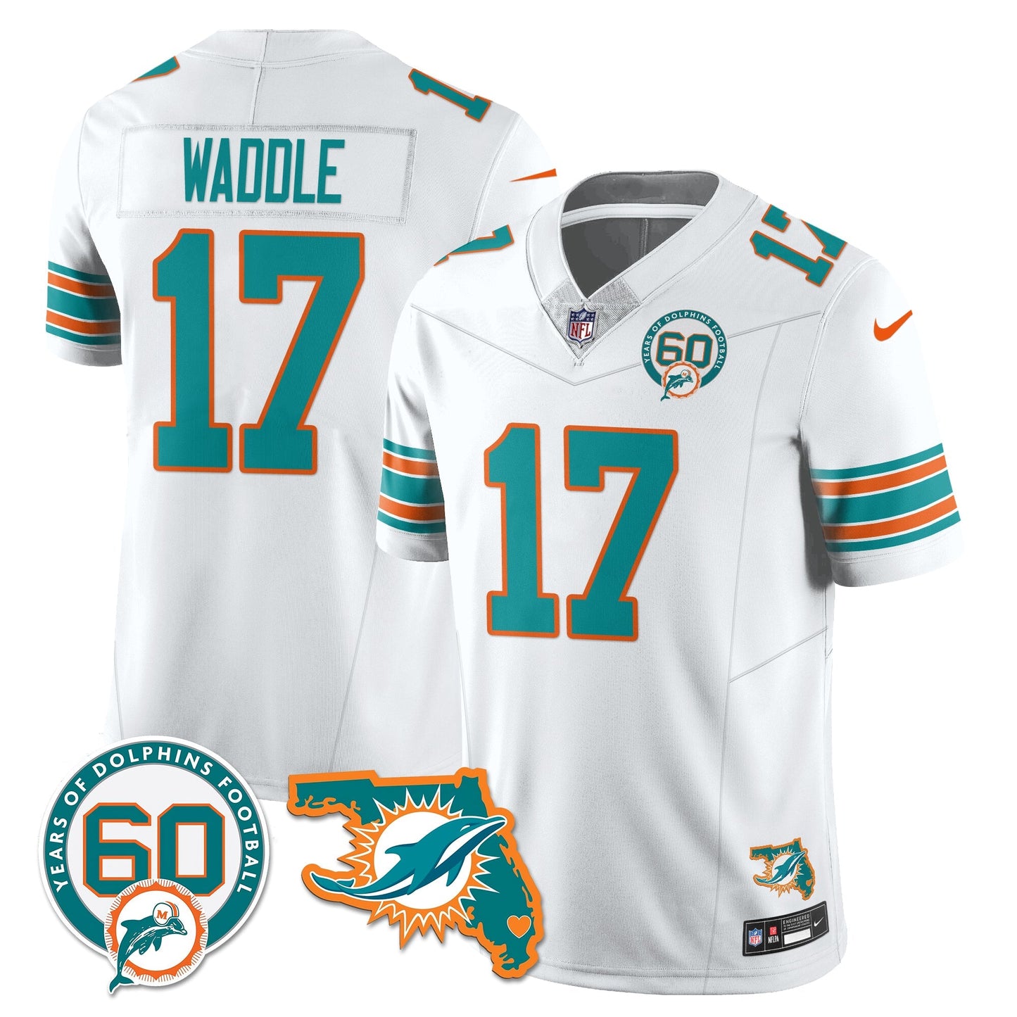 MIA 60th Season Vapor Limited Jersey - All Stitched