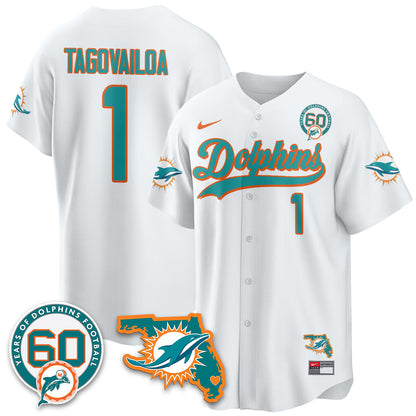 MIA 60th Season Vapor Limited Baseball Jersey - All Stitched