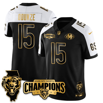 CHI NFC North Division Champions Vapor Limited Gold Jersey - All Stitched