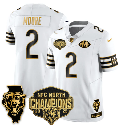 CHI 2025 NFC North Champions Patch Jersey V2 - All Stitched