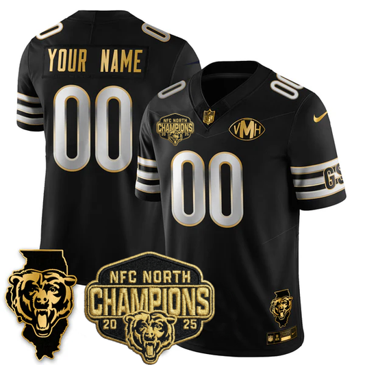 Custom CHI 2025 NFC North Champions Patch Jersey V2 - Stitched