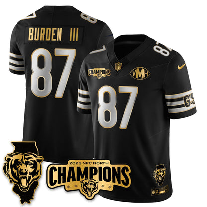 CHI NFC North Division Champions Vapor Limited Gold Jersey - All Stitched