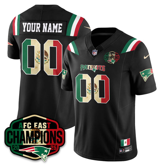 Custom NE Mexico AFC East Division Champions Vapor Limited Jersey - Stitched
