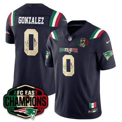 NE Mexico AFC East Division Champions Vapor Limited Jersey - All Stitched