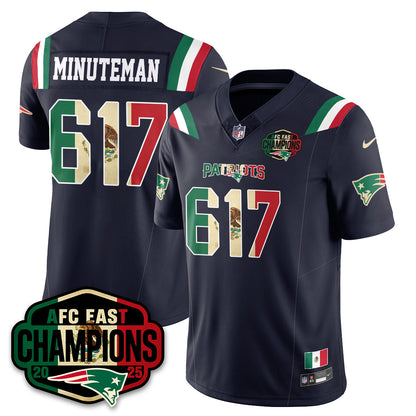 NE Mexico AFC East Division Champions Vapor Limited Jersey - All Stitched